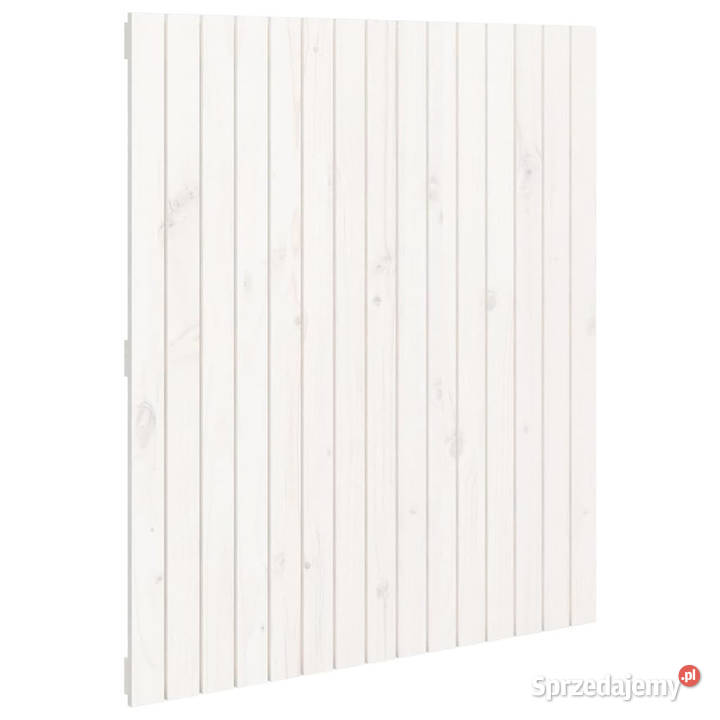 Wezgłowie łóżka białe 955x3x110 lite drewno Ramy i stelaże