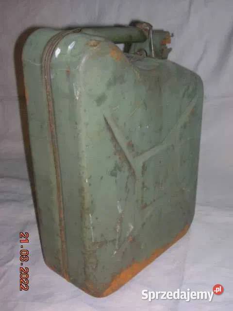 Stary kolekcjonerski kanister z okresu PRL Łódź