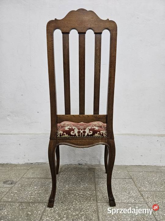 Stare dębowe krzesła ludwikowskie Francja Krzesła