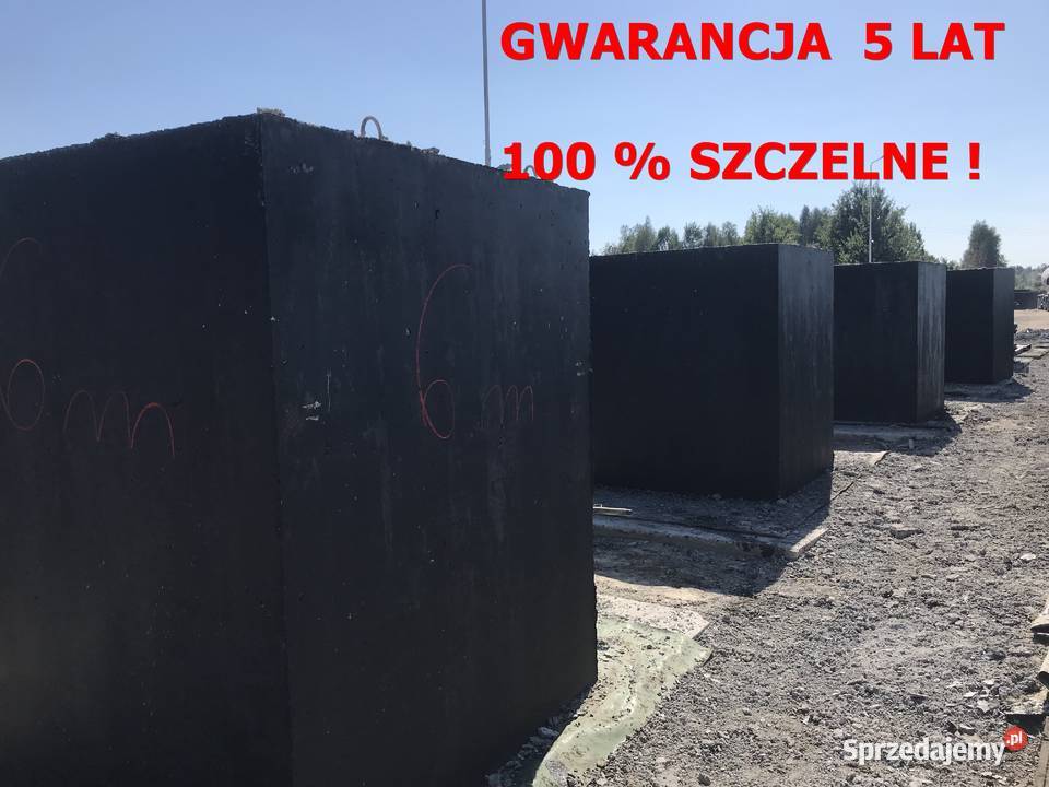 Szambo betonowe duże zbiornik 12000 litrów kujawsko-pomorskie Koszanowo