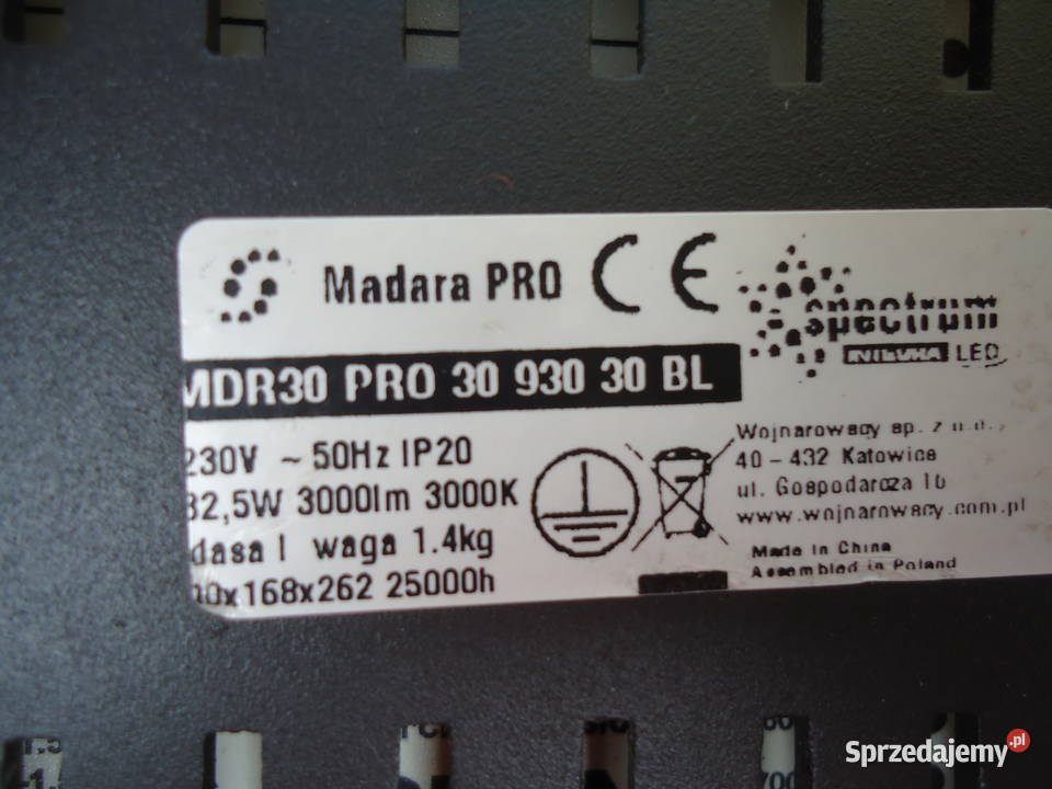 Reflektory szynowe led Madara PRO MDR30 PRO 930 Pozostałe małopolskie Nowy Sącz