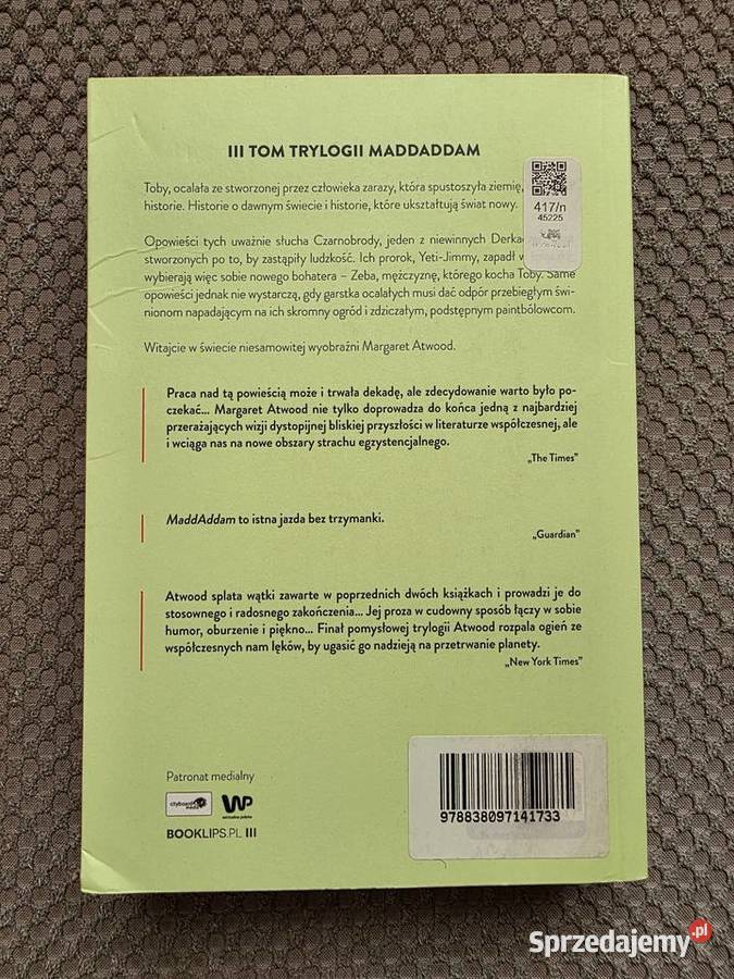 MaddAddam Margaret Atwood miękka Kraków