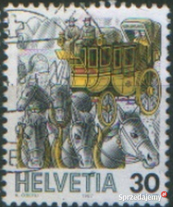 Zn Szwajcaria Mi 1341 56yb kas 1987 Gliwice