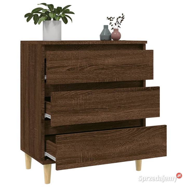 Komoda brązowy dąb 60x35x70 materiał Warszawa