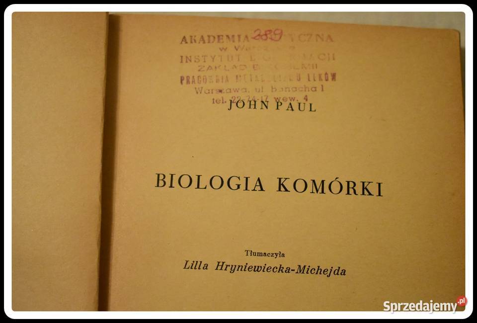 John Paul Podstawy biologii współczesnej