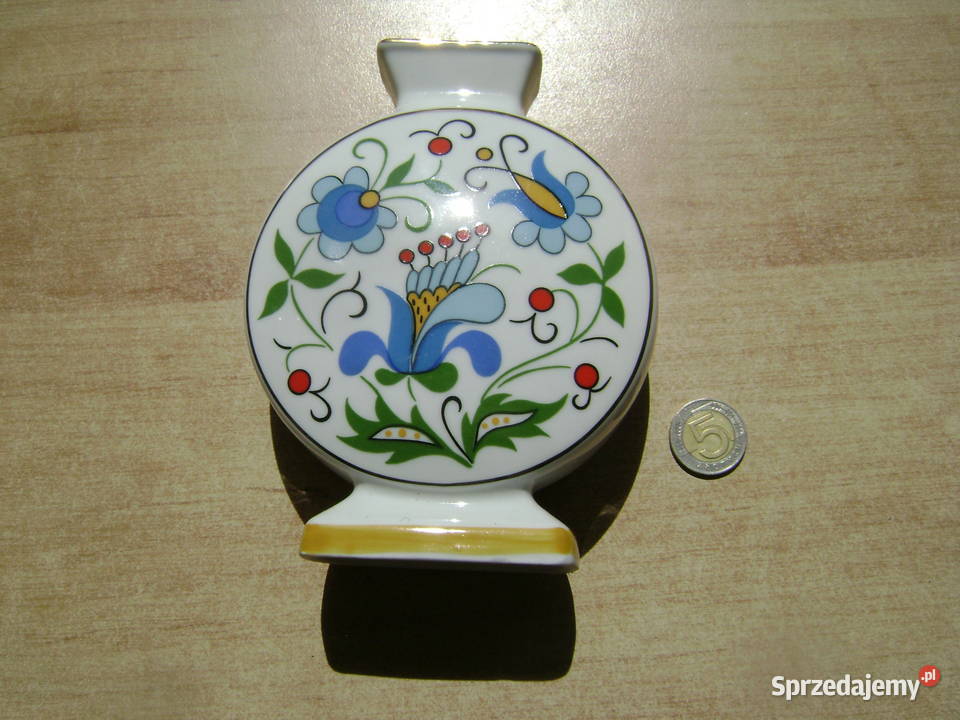 Starocie z PRL Porcelana Lubjana Wazon kaszubski