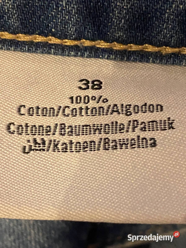 Dżinsyjeansy w rozmiarze 38M z dziurami i Warszawa