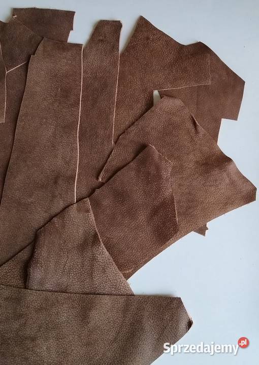 Skóra 300 g Naturalna Włoska Brązowy Postarzana Rękodzieło Gdańsk