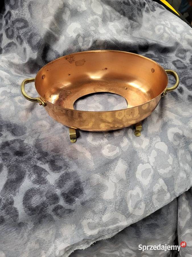 Naczynia świeczniki mosiężne i miedziane stare Częstochowa
