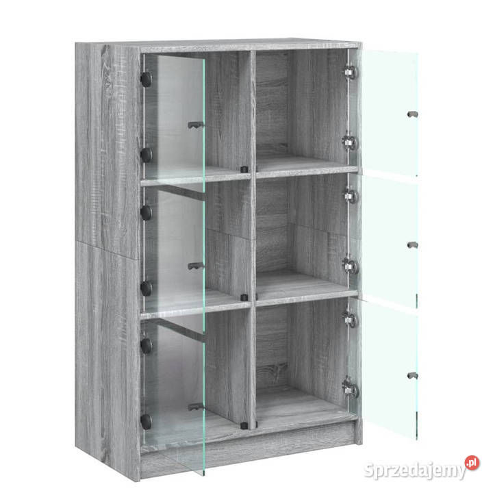 Szafka z drzwiczkami szary dąb sonoma 68x37x109 mazowieckie Warszawa