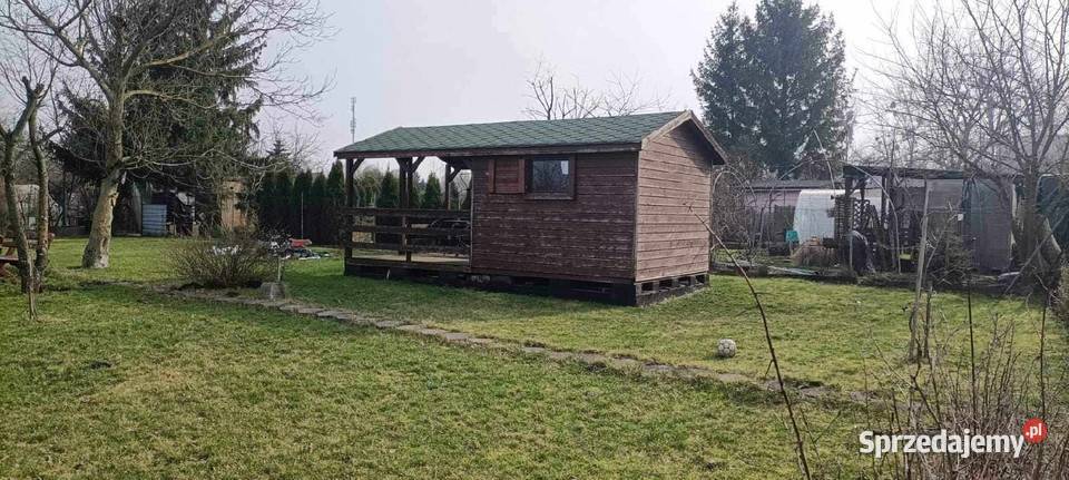 Działka rekreacyjna z nowym drewnianym domkiem 70zł/m2 Chełmża