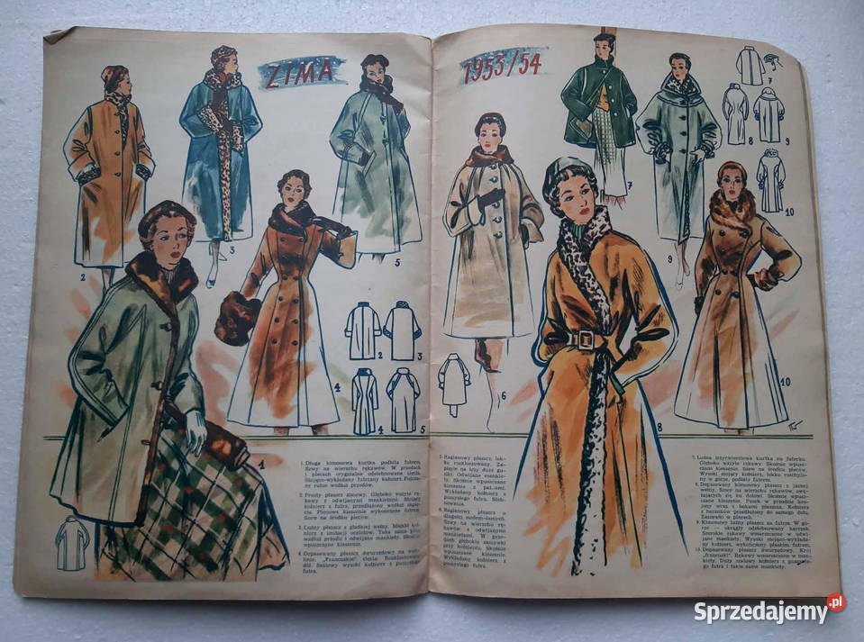 Świat Mody 1953r moda PRLu Łódź sprzedam