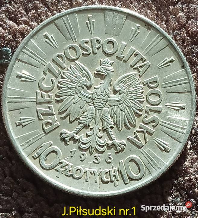 10 J Piłsudski 1936 r 1 śliczna Konin