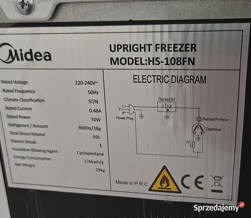 Zamrażarka midea Radziechowy