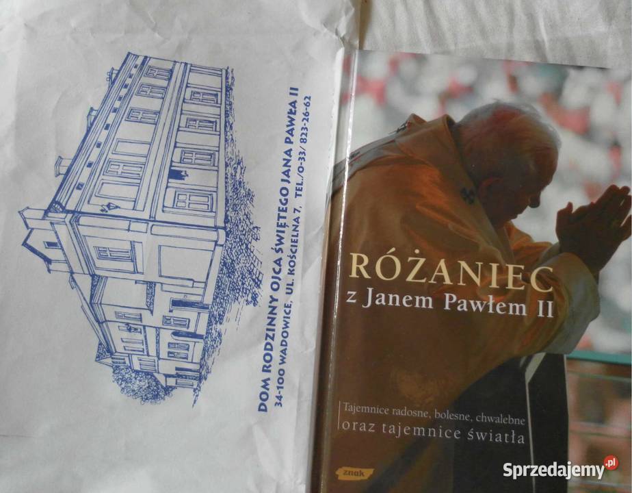 Różaniec z Janem Pawłem II Książka i 2 Kasety małopolskie Kraków sprzedam