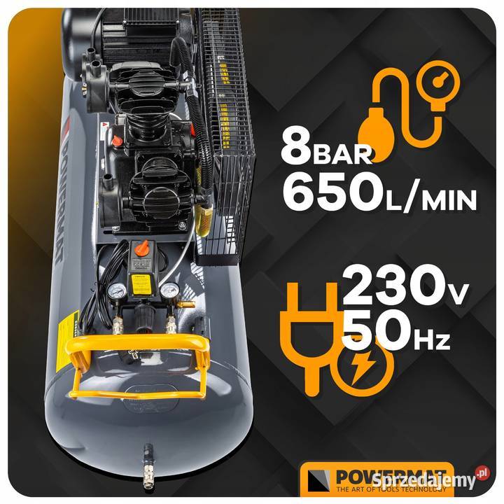 Kompresor olejowy 200l 8 bar sprężarka 230v Katowice sprzedam