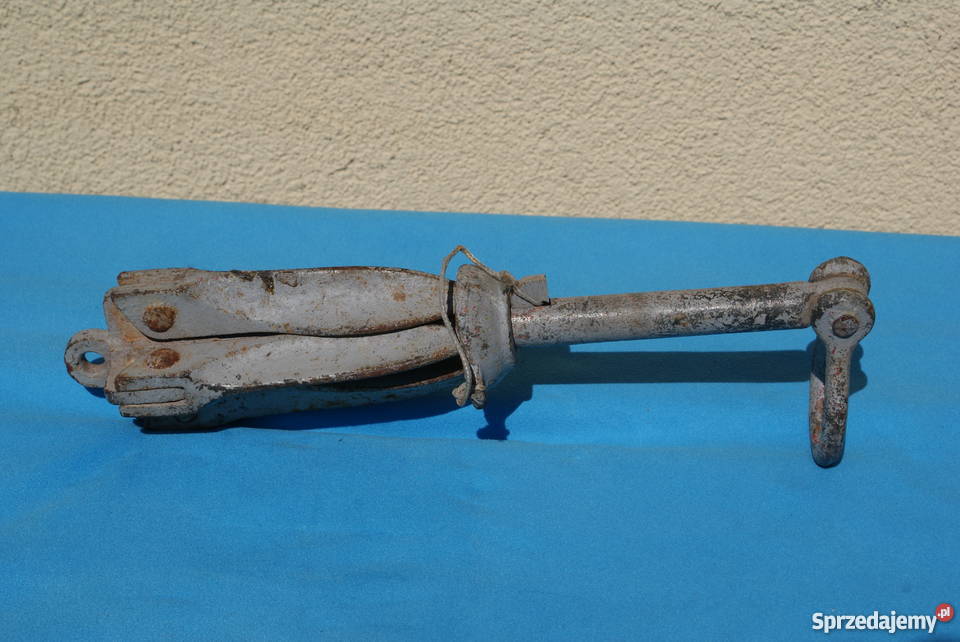 Marynistyka stara składana żeliwna kotwica Warszawa