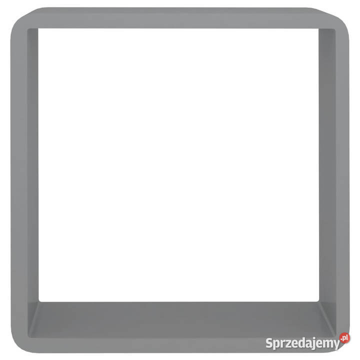 Półki ścienne kostki 3 szare MDF WM323954