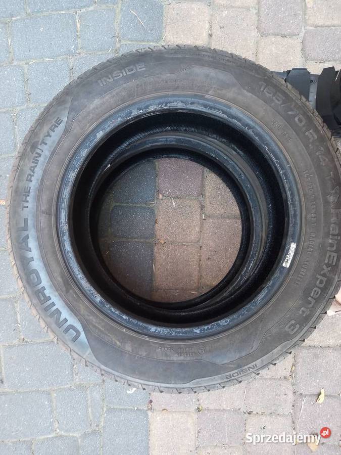 Opony letnie Uniroyal używane16570 R14 81T 4 100 mazowieckie Warszawa