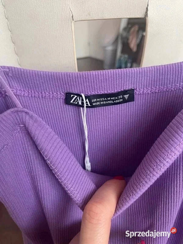 Nowa sukienka fioletowa dopasowana M lato sexy mazowieckie Bielsk