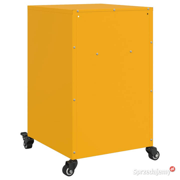 Szafka nocna musztardowa 36x39x59 stal WM846722 mazowieckie Warszawa