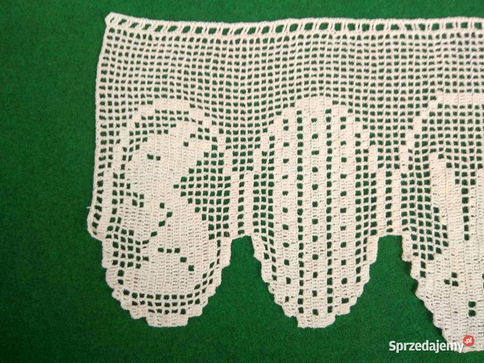 PV62 Firanka szydełkowa Wielkanoc jajka pisanki Chojna