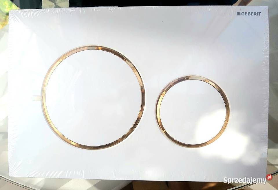 Przycisk WC geberit SIGMA 20 biało złoty Budownictwo i akcesoria mazowieckie Warszawa