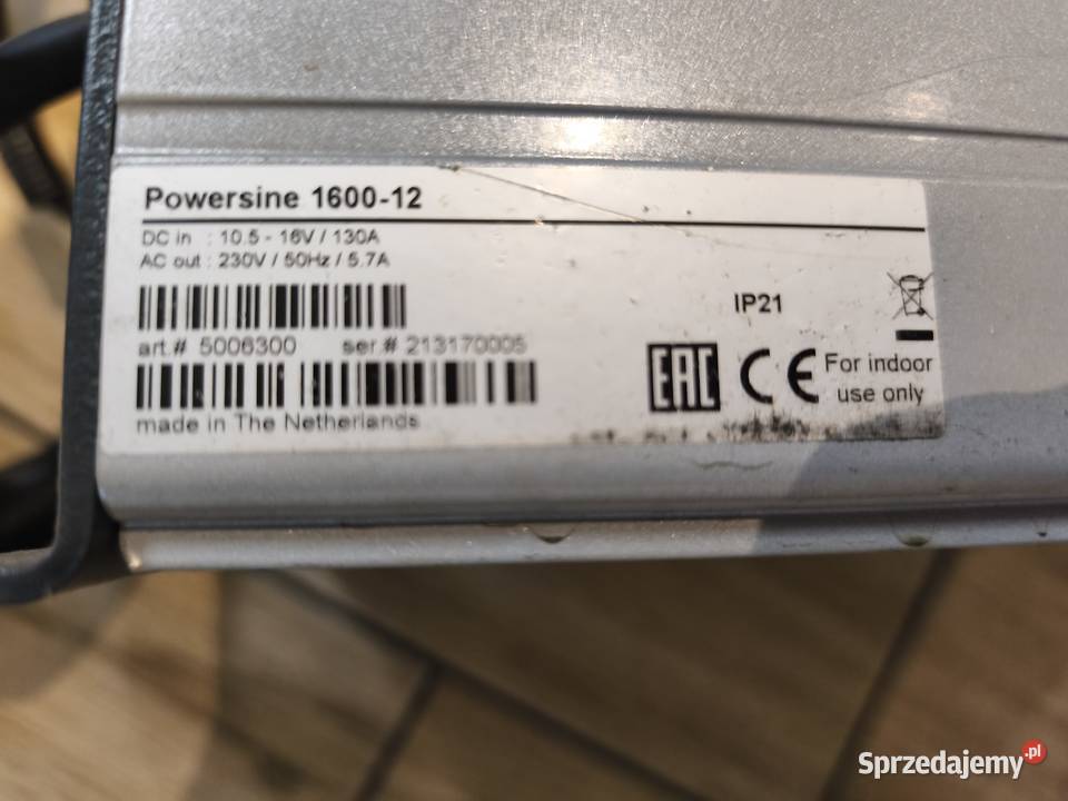 Profesjonalny zasilacz awaryjny 12V230V 1600W Pozostałe Pozostałe Gniezno