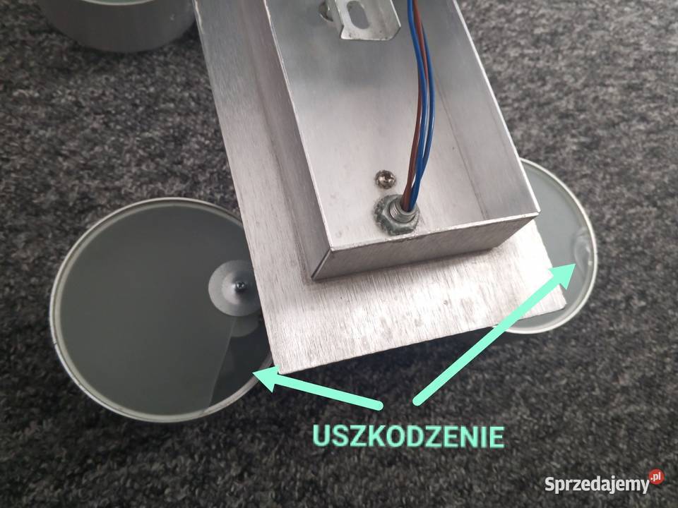Żyrandol Lampa sufitowa wisząca KOMPLET 2 SZTUKI Biała Rawska