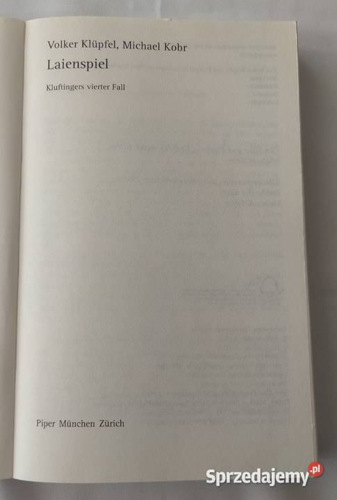 LAIENSPIEL Kluftingers vierter Fall Proza i poezja Hajnówka
