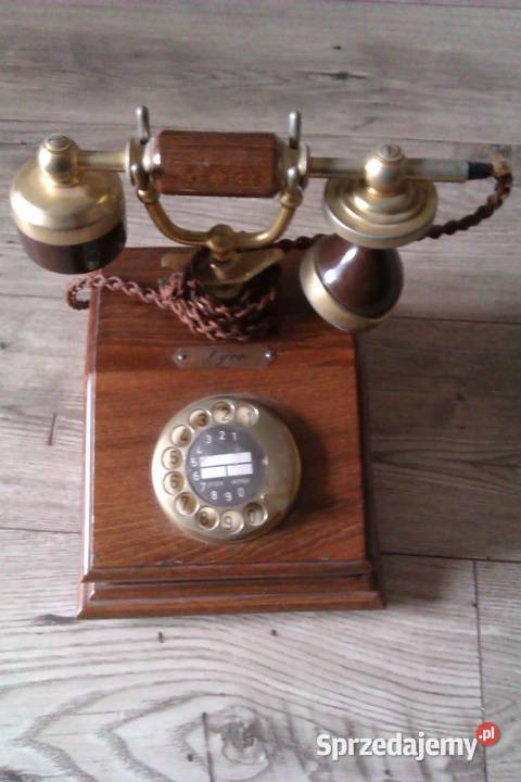 Telefon Lyon w stylu retro mosiądz bakelit Warszawa