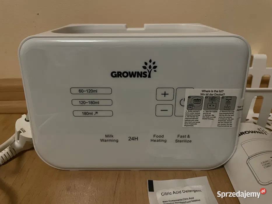 Podgrzewacz sterylizator do mleka Grownsy W3 8w1 Żary