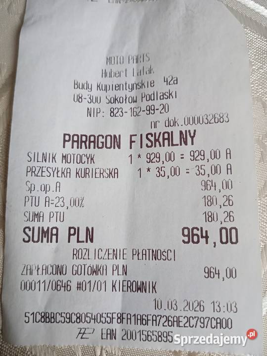 SPRZEDAM czterosuwowy Uchanie-Kolonia