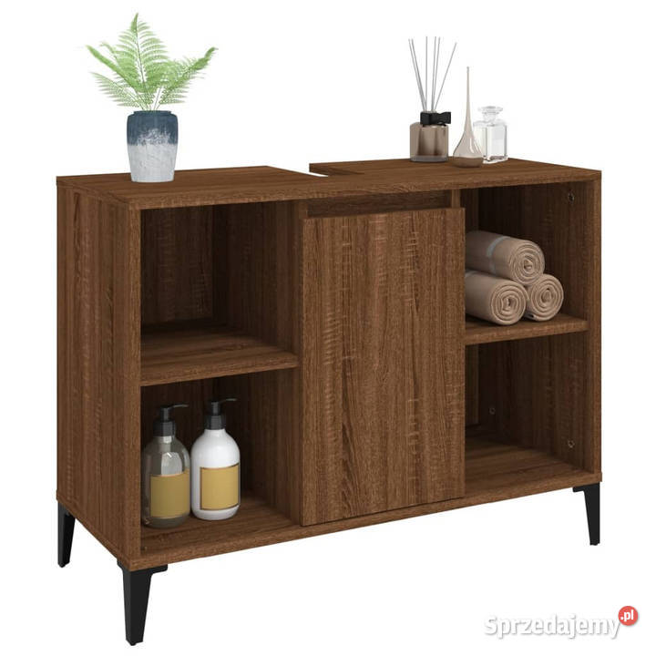 Szafka pod umywalkę brązowy dąb 80x33x60 Warszawa