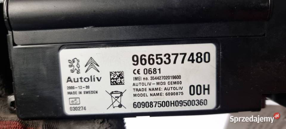 MODUŁ CITROEN C5 9665377480 osobowe kujawsko-pomorskie