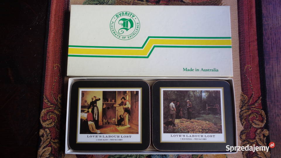 podkładki pod kubek z korka Made in Australia Strzelno sprzedam