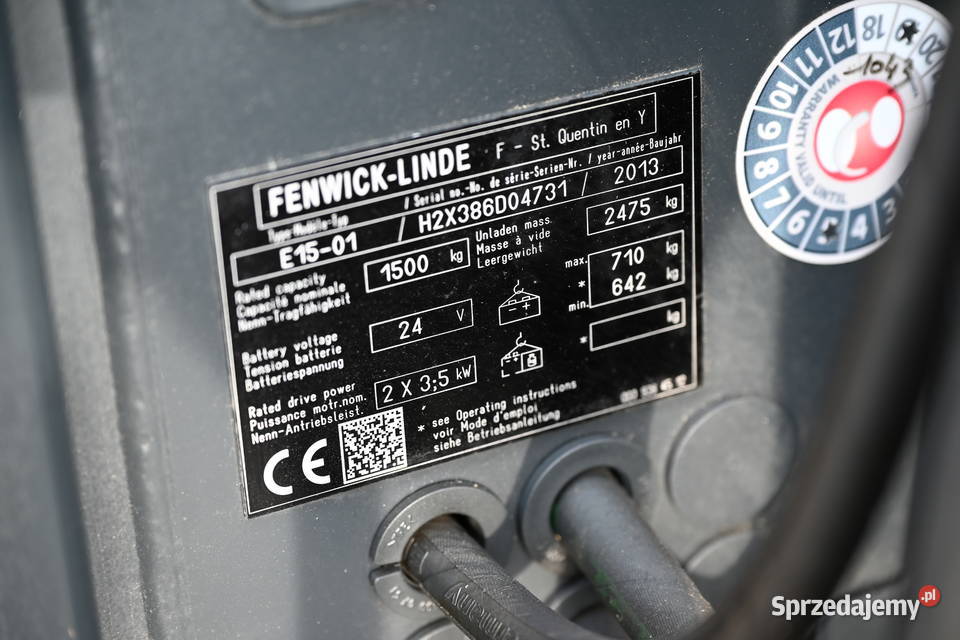 Wózek widłowy Linde E15 Triplex 462 487mth Częstochowa