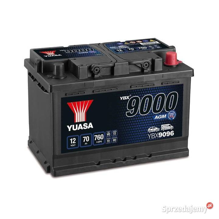 Akumulator Yuasa YBX9000 AGM StartStop Plus Pruszków