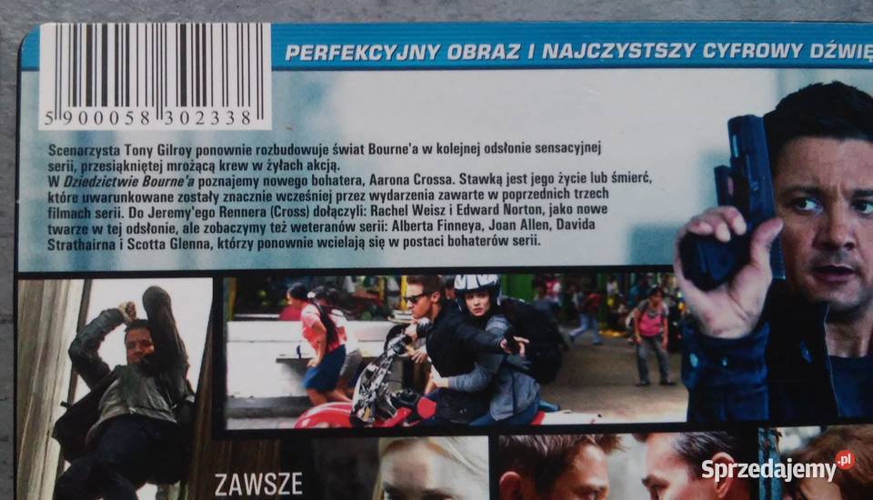 The Bourne Legacy Dziedzictwo Bournea 1 płyta Filmy Koszalin sprzedam