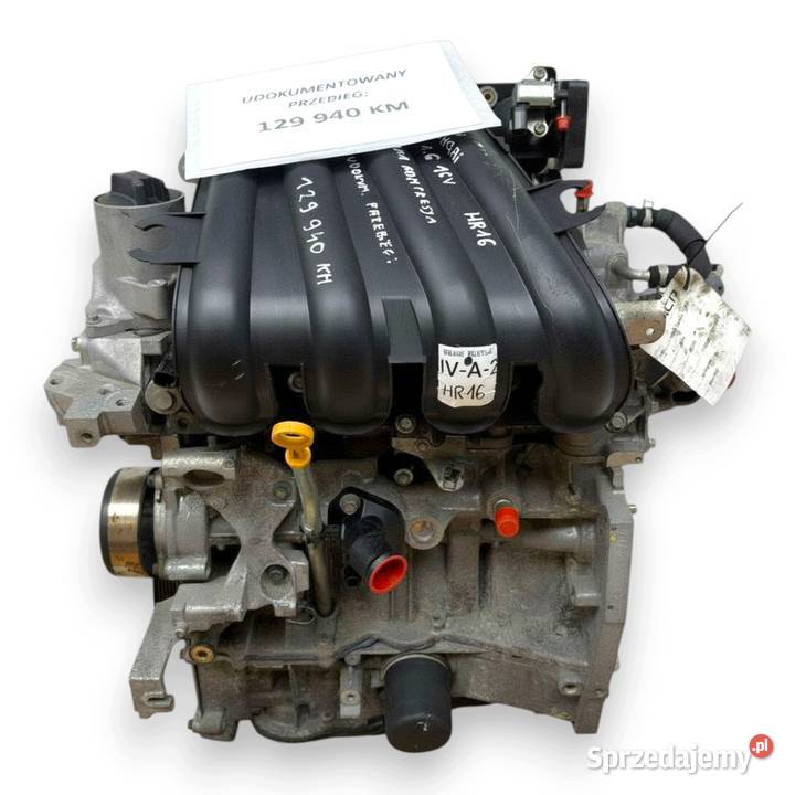 SILNIK HR16 HR16DE Nissan Qashqai 16 16V wersja osobowe Chełm