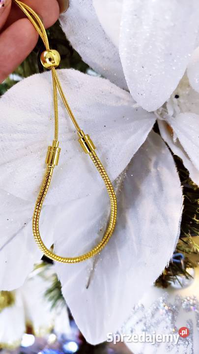 Bransoletka ZŁOTA modułowa regulowana charmsy Zegarki i Biżuteria mazowieckie Warszawa