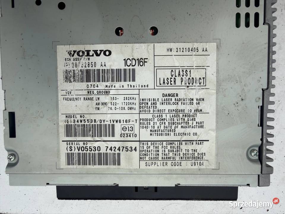 CZYTNIK PŁYT NAWIGACJI GPS VOLVO V50 S40 Motoryzacja Ostrów Wielkopolski