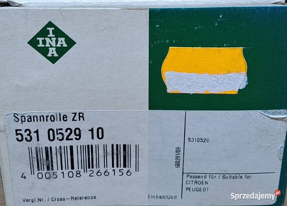 INA 531052910 ROLKA NAPINACZ ROZRZĄDU XANTIA Mielęcin sprzedam