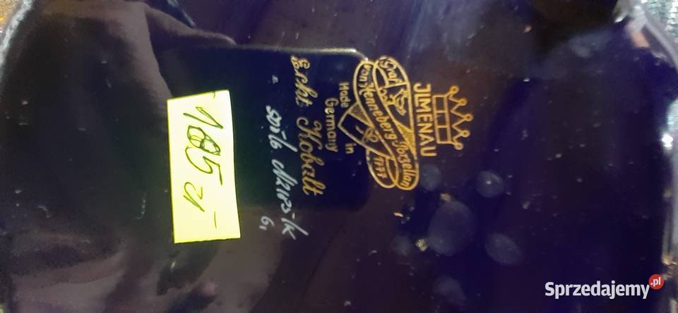 Patera kobaltowa ze złóceniem Pozostałe Prusim sprzedam