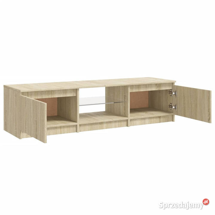 Szafka pod TV z LED dąb sonoma 140 x 40 x 355 RTV Warszawa