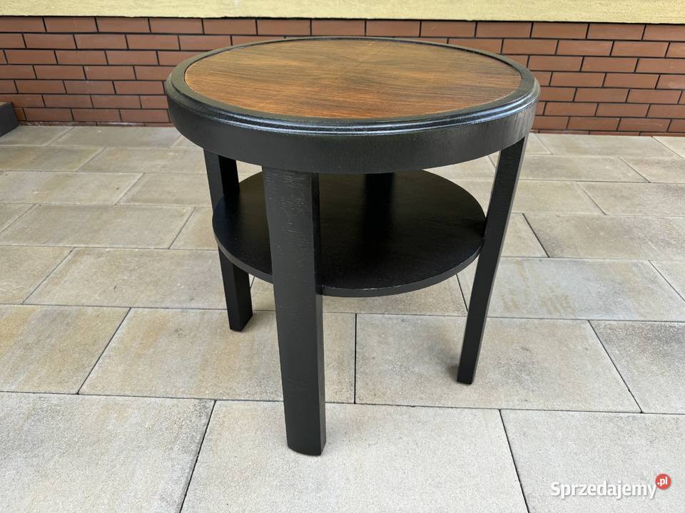 Stolik okrągły stylowy z półeczką kawowy Stoliki kawowe i ławy Sulbiny sprzedam