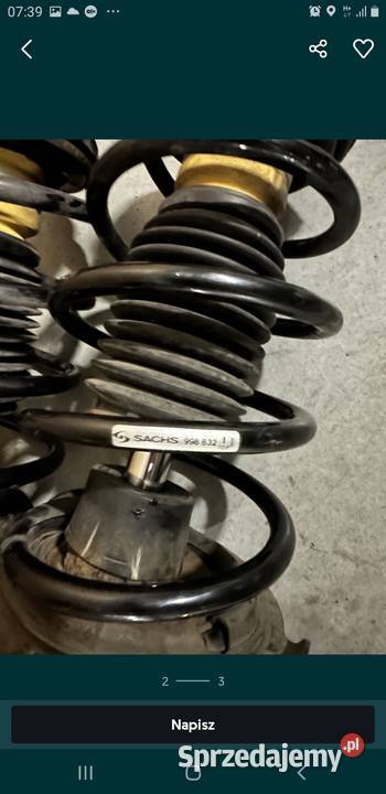 Amortyzatory sprężyna zawieszenia Mercedes B Kórnik