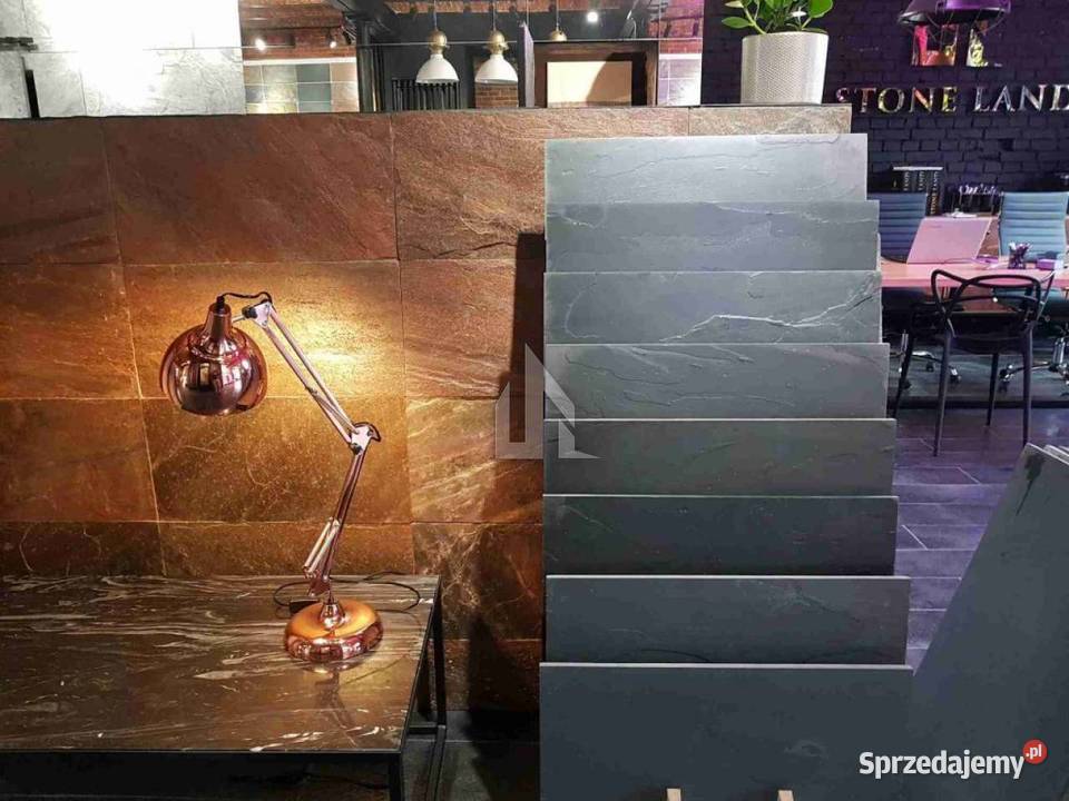 Płytki kamienne Black łupek dekoracyjny do Wrocław