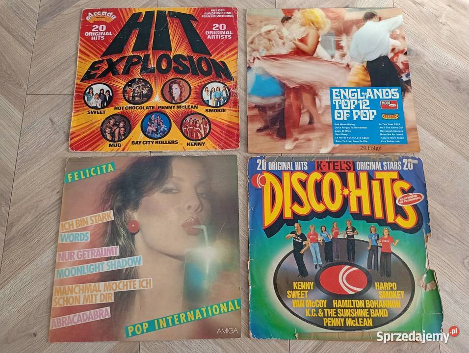 Zestaw 4 płyt winylowych LP Przeboje Disco Pop sprzedam