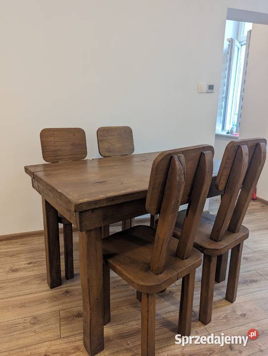 Dębowy stół 6 krzeseł dostępne kilka kompletów Stoły z krzesłami